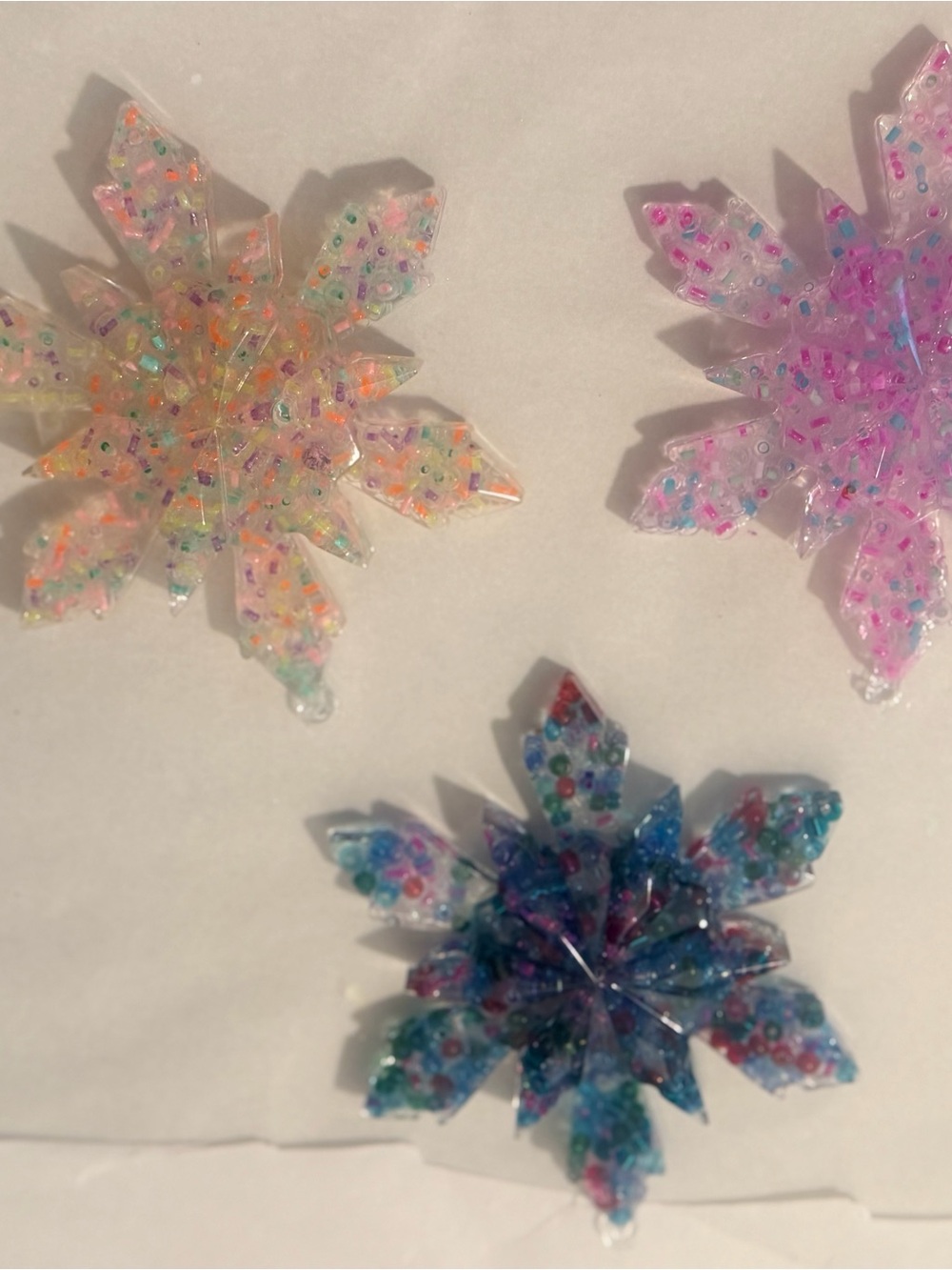 Sparkle Snowflake ornaments